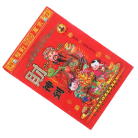 2024 Old Almanac Hanging Calendar Chinese Year of Dragon Tearable Decorate Style Decorative