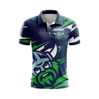 2024 CANBERRA RAIDERS ADULT FISHFINDER FISHING SHIRT RUGBY JERSEY 2024/25 Raiders "Fish Finder" Fishing Travel Polo Shirt