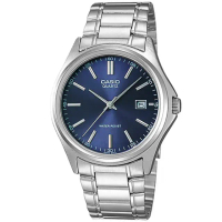 【CASIO 卡西歐】卡西歐經典鋼帶男錶-藍(MTP-1183A-2A)
