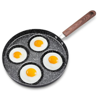 煎蛋神器雞蛋漢堡鍋荷包蛋早餐蛋餃專用小平底鍋迷你不黏四孔模具