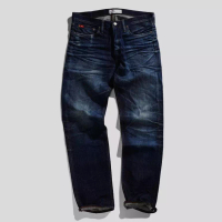 Lee Cooper Lee Cooper Straight Fit Jeans Selvedge Harry Repaired Dark Blue