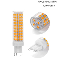 G9 12W LED Lamp Led Corn bulb SMD 2835 124LEDS G9 LED light 85-265V Replace halogen lamp light Pure white/Warm white 4000K