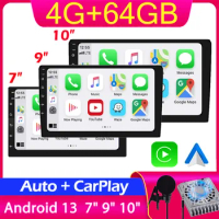 RAM 4G 64G Car play Android Radio Multimedia 7 9 10 inch CarPlay Android Auto 2 din Radio Stereo Receiver Player 2DIN GPS