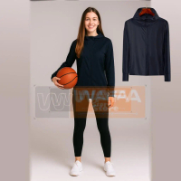 Jaket Olahraga Outdoor Lengan Panjang Uv Protection Bahan Milano Premium, Jaket Mesh Wanita Sport At