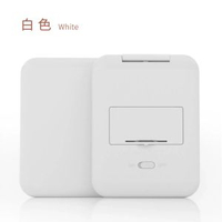 手持LED化妝鏡超薄隨身鏡撥動開關8顆LED燈珠2倍放大化妝摺疊鏡子