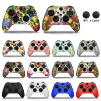 Soft Silicone Sleeve Shell For Xbox Series X/S Controller Accessories Rubber Protective Case Skin Thumb Grips Cap Joystick Cover