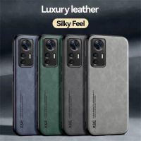 Magnetic Sheepskin Leather Phone Cover For Xiaomi 12T Pro 11T 12 11 lite 5g ne 12 Funda Case For Xiaomi 12X 13 12T Pro Back Case