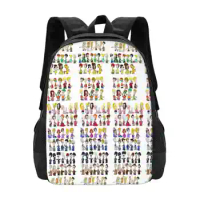 Rainbow Of Roger Hot Sale Backpack Fashion Bags Roger Characters Seth Macfarlane Disguises Persona Alien Funny Humor Tv Rainbow