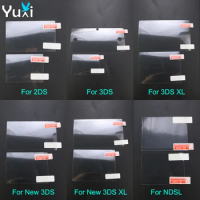 YuXi Top Bottom HD Clear Protective Film For DS Lite NDSL for 2DS New 3DS XL LCD Screen Protector