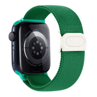 Nylon Strap For Apple watch band 45mm 40mm 44mm 41mm 49mm 38mm Elastic carbon bracelet iWatch series 9 8 7 6 3 se Ultra 2 bands