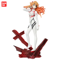 Bandai NEON GENESIS EVANGELION Anime Asuka Langley Soryu Figure Material Desktop Decoration Peripheral Collection Holiday Gift