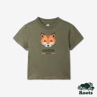 【Roots】Roots 小童- OUTDOOR ANIMAL短袖T恤(橄欖綠)