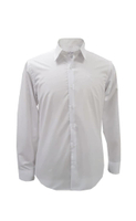 เสื้อเชิ้ตผู้ชาย คอปก แขนยาว BAB6254P5WH - สีขาว