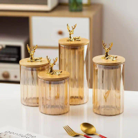 [MS] Toples Kue Kaca / Toples Lebaran / Jar Toples / Candy Jar Rusa