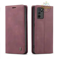 Casing untuk Hp Oppo A16 Super Wallet Pro Case PE Leather Full 360 Degree TPU Waterproof Red