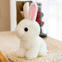 仿真可愛毛絨玩具兔子小白兔治愈系玩偶公仔兒童生日禮物布娃娃女