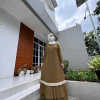 Ceruty Renda Bawah//Gamis Ceruty
