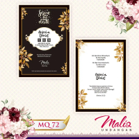 PROMO Terbatas MALIQ 72  | Paket Lengkap Promo 100 PCS Undangan Pernikahan / Khitanan /Tasyakuran - 