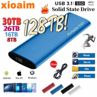 For Xiaomi New Portable SSD 128TB Hard Drive 1TB 2TB SSD Original External Hard Drive Type C USB3.1 Hard Disk USB Flash Drive