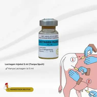 Lactagen Injeksi 5 ml + Spuit β Hormon Reproduksi Hewan (Oxytocin 10 IU) Tanpa Spuit