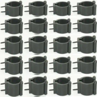 2/20pcs Organized Plastic Fishing Rod Pole Storage Tip Clips Clamps Holder 24mm