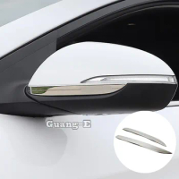 Car Back Rear View Rearview Side Mirror Stick Trim Frame Eyebrow Parts Hoods For Hyundai Elantra Avante 2016 2017 2018 2019 2020