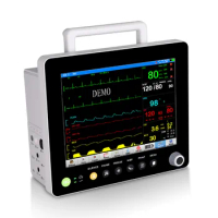 Portable Multi Parameter Monitor Machine 15 Inch Multi-parameter Medical ECG Monitor