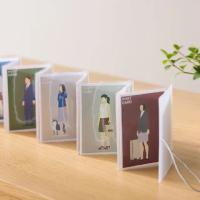 【MUJI 無印良品】方便瀏覽可立式收藏卡夾/明信片尺寸/10口袋