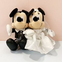 【震撼精品百貨】Micky Mouse 米奇/米妮  迪士尼絨毛娃娃結婚組-白紗#07333 震撼日式精品百貨