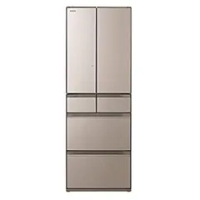 【中古-非常に良い】日立 冷蔵庫 幅65cm 540L クリスタルシャンパン R-HW54R XN 6ドア フレンチドア 日本製 まるごとチルド