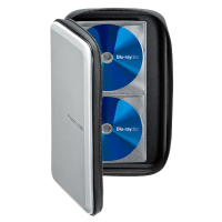 開發票 CD/DVD整理櫃 日本SANWA光盤收納盒CD/DVD包藍光盤盒車載大容量蝶包24/56/104片S065公司貨快速出貨