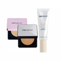 【PONY EFFECT】全防護明星氣墊底妝組-透亮版(水透膚+超進化無重力/極水透光-2款任選)