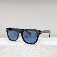 Gregory Peck Vintage Designer Sunglasses for Women FT1076 2024 Transparent Acetate Retro Round Polarized Sun Glasses Men