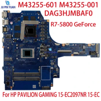 For HP PAVILION GAMING 15-EC2097NR 15-EC Laptop Motherboard M43255-601 M43255-001 DAG3HJMBAF0 R7-5800 GeForce