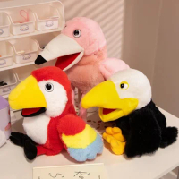 Kawaii stuffed bird hand puppet Stuffed animal puppet doll Stuffed toy family game interactive for birthday party gifts