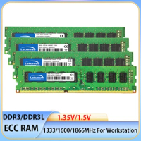 Memoria RAM DDR3 DDR3L 8GB 16GB 32GB 1333 1600 1866MHz Workstation Memory 240Pin ECC UDIMM PC3-14900E 12800E 1.35V 1.5V ECC RAM