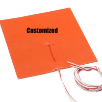 500x250MM Customized Silicone Heater with Adhesive and 100k Thermistor