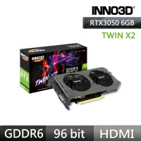 Inno3D 映眾 GeForce RTX 3050 6GB GDDR6 TWIN X2 顯示卡(N30502-06D6-1711VA60)