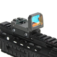 Folding Flip Up Mini Red Dot Sight Holographic Reflex Sight For Outdoor Hunting Glock Pistol 20mm Rail Mounts and Slides