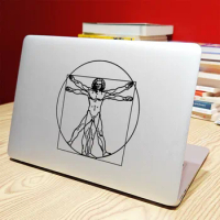 Leonardo Da Vinci Script Laptop Sticker for Macbook Pro 14 16 Air Retina 13 15 Inch Mac Skin Asus Vivobook Notebook Decal Decor