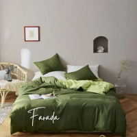 SET BEDCOVER AESTHETIC POLOS TWOTONE / BEDCOVER SET POLOS TINGGI KASUR 20 CM [WIDANI STORE]