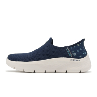 Skechers 休閒鞋 Go Walk Flex Slip-Ins 女鞋 藍 灰 玫瑰 避震 套入式 懶人鞋 健走鞋 124822NVTQ
