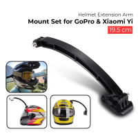 New Helmet Extension Arm Set Mount for GoPro Xiaomi Yi - F06734 Premium