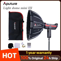 NEW Aputure Light Dome Mini III Soft Box for Light Storm 120 with Grid Flash Diffuser COB 300 Series Bowens Mount LED Lights