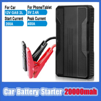 20000mah Portable Car Jump Starter Battery Power Bank Emergency Booster Starter 12V Starting Device Battery Diesel Car Starter
