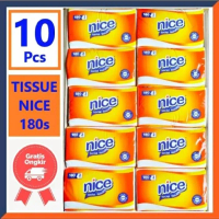 Premium Tissue Tissu Nice 180's  Clean Plus 180 Sheet 2ply Bundling 10 Pcs / Tisu Murah