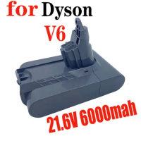 FOR Dyson V ,6000mAh 21.6V Li-ION Replacement Battery DC58 DC59 DC61 DC62 SV09 SV07 SV06 SV04 SV03 Vacuum Cleaner Battery &amp;