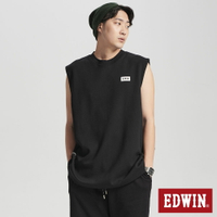 EDWIN 男款 涼爽系列 涼爽吸濕排汗無袖背心 (黑色)#滿件享折扣