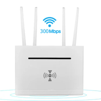 4G LTE WIFI Router 300Mbps 4G SIM Card Router 4 External Antenna Wireless Home Router WAN LAN