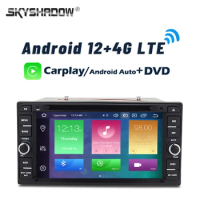DVD Carplay DSP 4G LTE Android 12.0 8Core 8GB+128GB Car Player Wifi GPS Radio Bluetooth For Toyota Corolla Vitz Echo VIOS HILUX